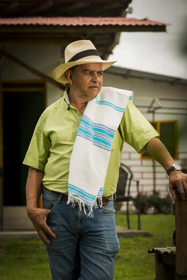 Coffee grower at Finca Lusitania